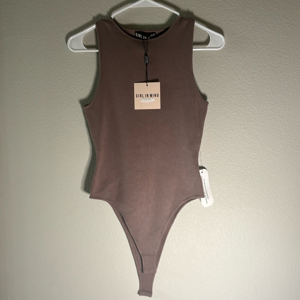 Girl In Mind Sweater Tank Bodysuit